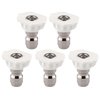 Clean Strike Pressure Washer Spray Nozzle Tips, 40-Degree White, 1/4 Inch 5PK (2.5 Orifice) CS-1043